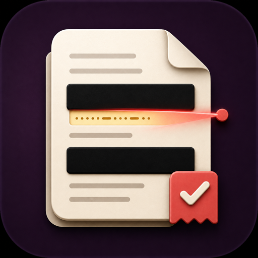 RedactReceipt app icon